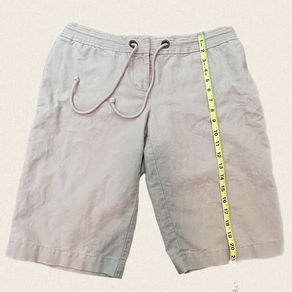 J. Crew Linen Blend City Fit Drawstring Bermuda Shorts - Picture 4 of 8